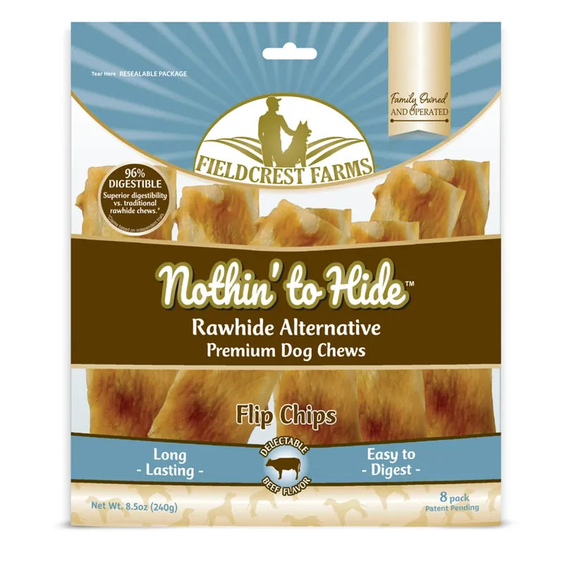 Fieldcrest Farms Nothin‘ To Hide Flip Chip Beef Grain Free Chews For Dogs 0.53 Lb 8 Pk