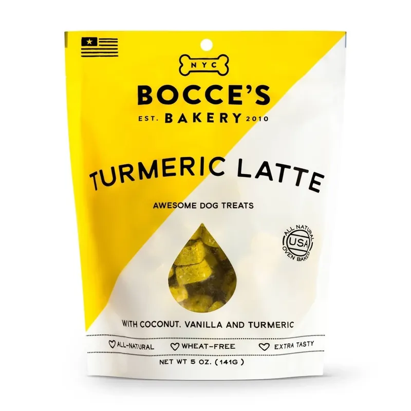 Turmeric Latte Dog Treats, 5 Oz - Whole Ingredients, Wheat-free