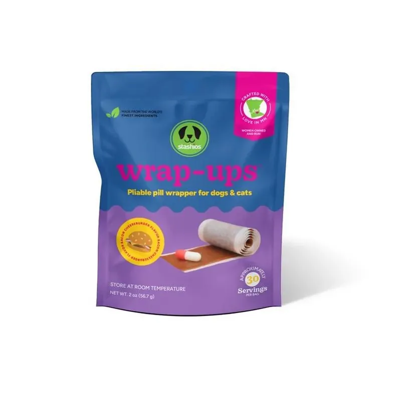 Stashios Grain‑Free Bacon Cheeseburger Pill Pockets For Dogs – 12 Count, 2 oz