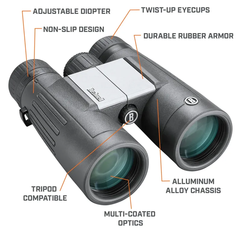 Powerview 2 Manual Standard Binoculars 10x42 Mm With Multi-coated Optics