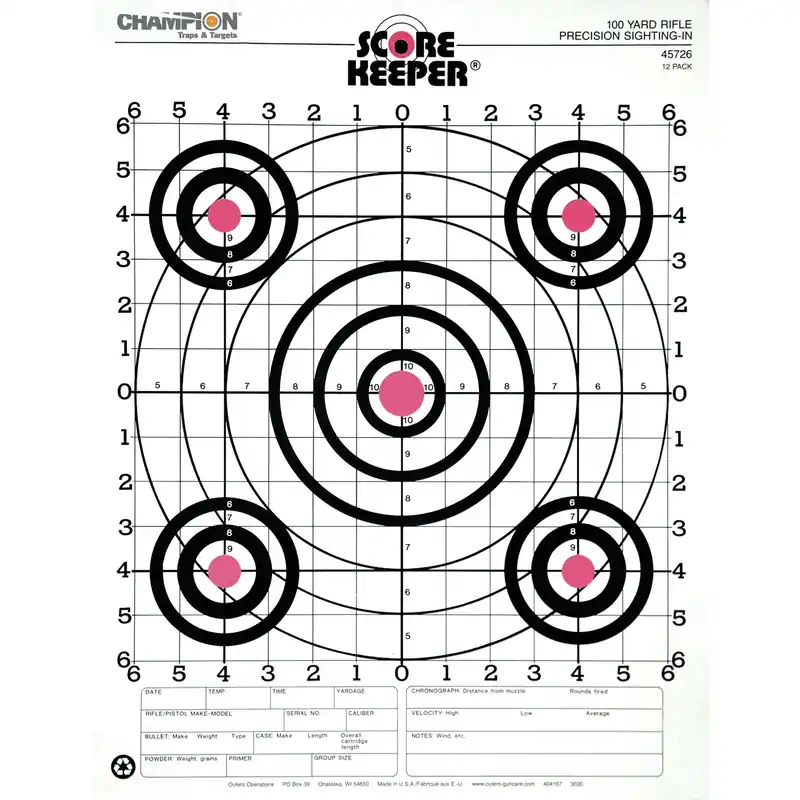 Champion Sight-In Target 12 Pk