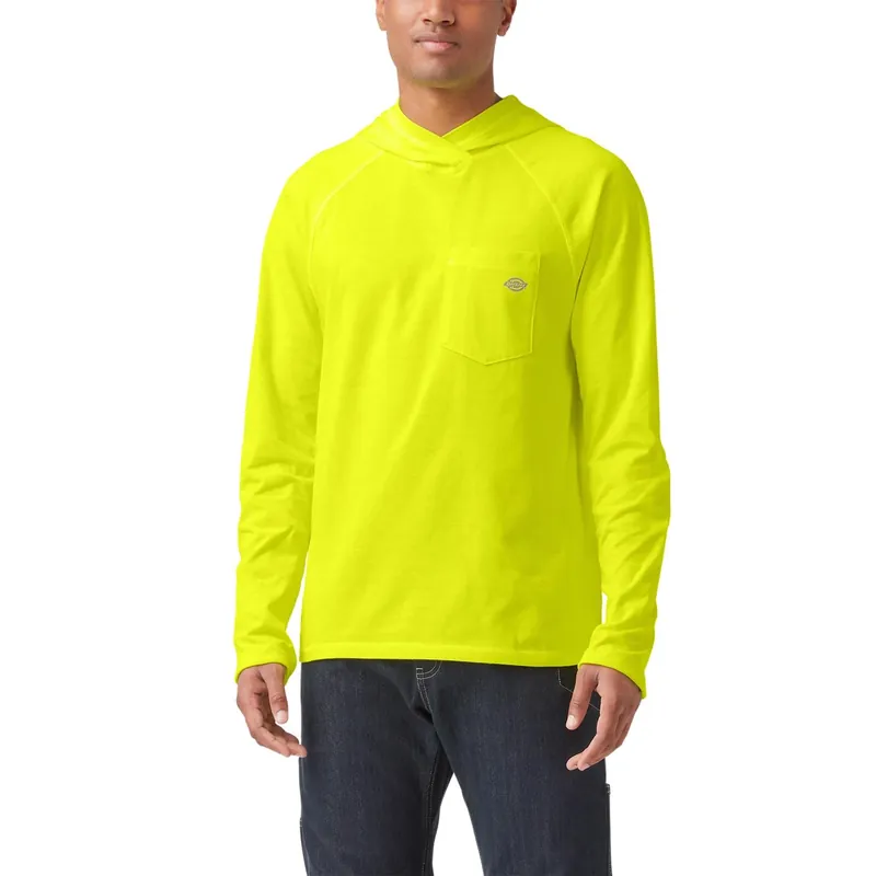 Temp-iq Long Sleeve Pullover Tee Shirt Yellow Xxl With Upf 40+ Protection