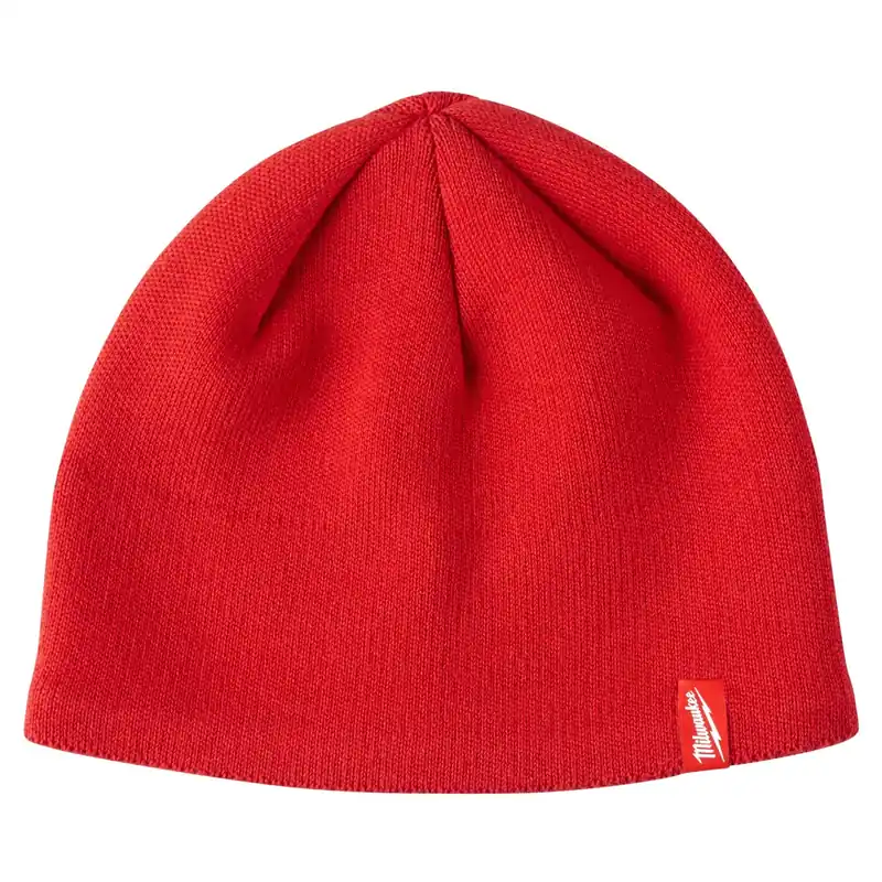 Fleece Lined Red Beanie Sock Cap - One Size Fits Most