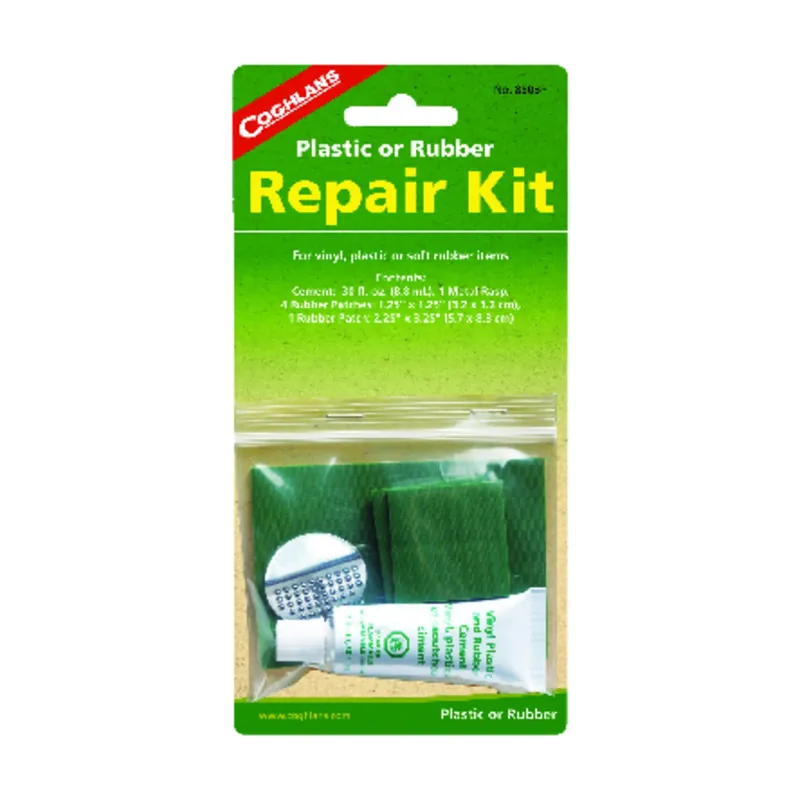 Coghlan‘s Green Plastic Or Rubber Repair Kit 7.500 In. H X 3.750 In. W X 1.250 In. L 1 Pk