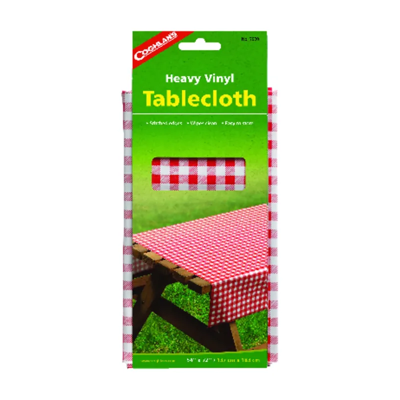 Coghlan‘s Red Vinyl Tablecloth 54 In. L X 72 In. W