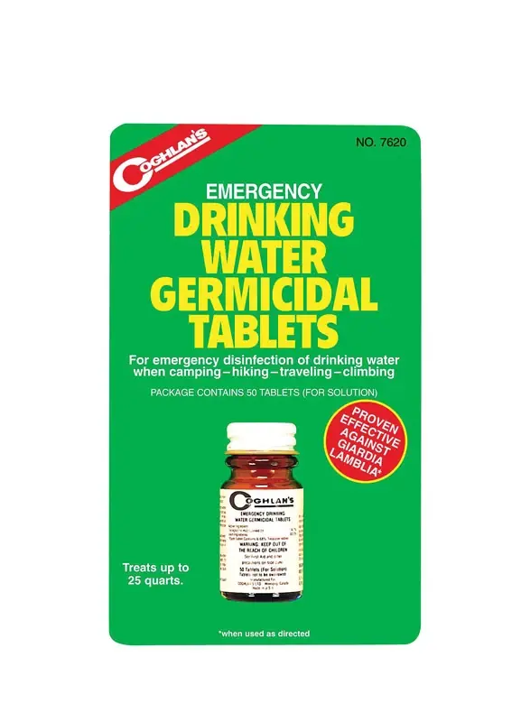 Coghlan‘s Drinking Water Tablets 50 Pk