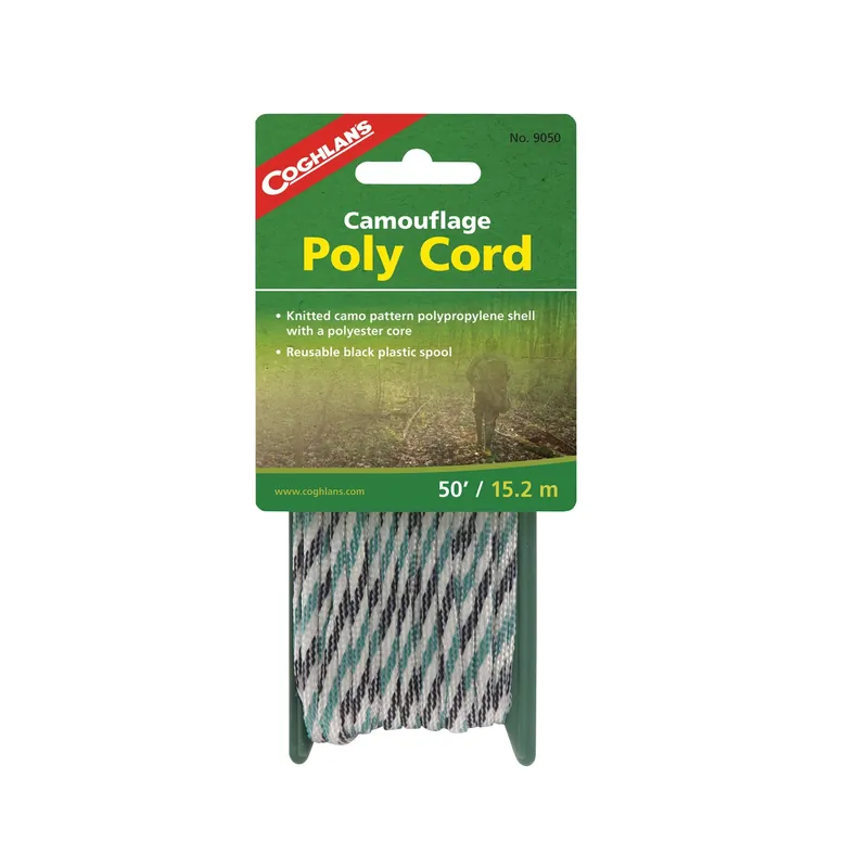 Coghlan‘s Camouflage Tent Cord 0.25 In. W X 50 Ft. L 1 Pk