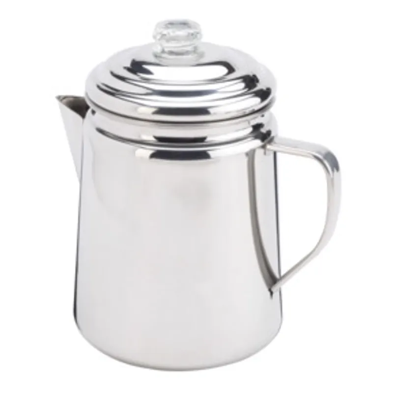 Coleman Silver Percolator 9.5 In. H X 6.4 In. W X 8.6 In. L 12 Cups 1 Pk