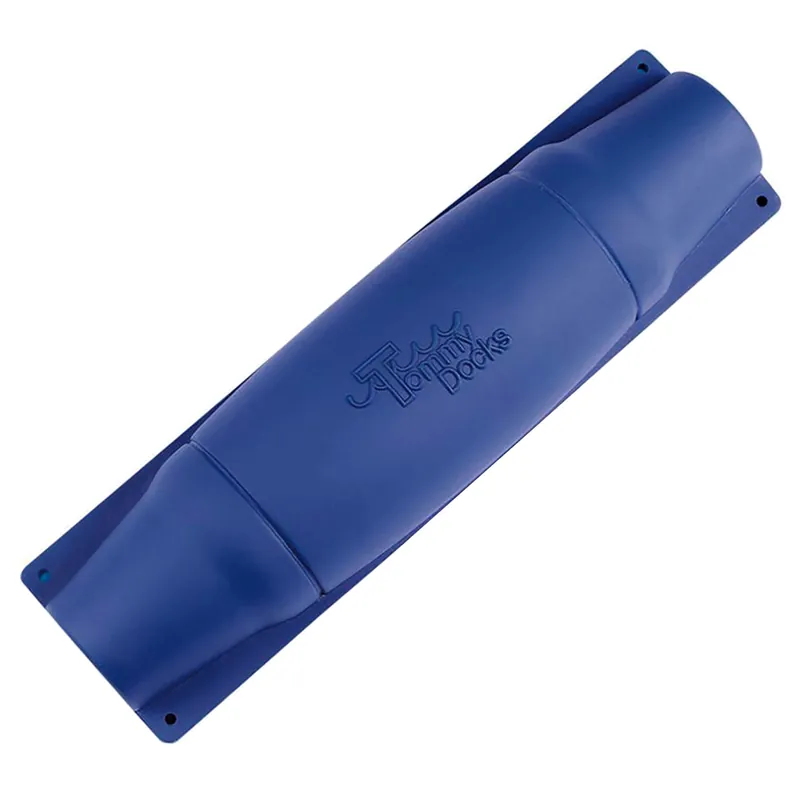 Blue Pvc Straight Dock Bumper 18 In. Marine Grade Impact Cushion