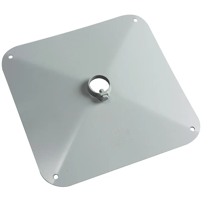 Gray Steel Muck Foot Pad 14 In. Square 9-gauge