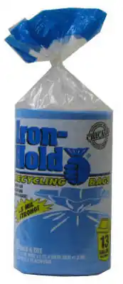Iron-Hold 13 Gal No Scent Recycling Bags Twist Tie 30 Pk