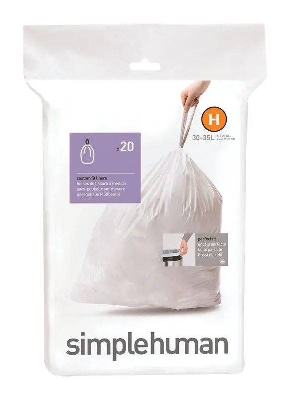 8 Gal. Custom Fit Code H Trash Can Liner (20-Pack)