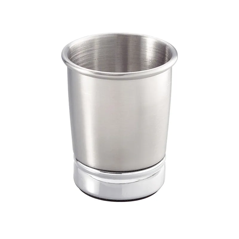 York Bath Tumbler, Polished/Brushed Silver