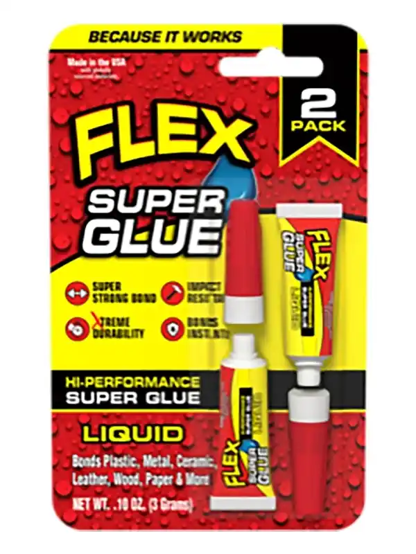 Flex Seal Family Of Products Flex Super Glue Liquid High Strength Clear Super Glue 2 Pk