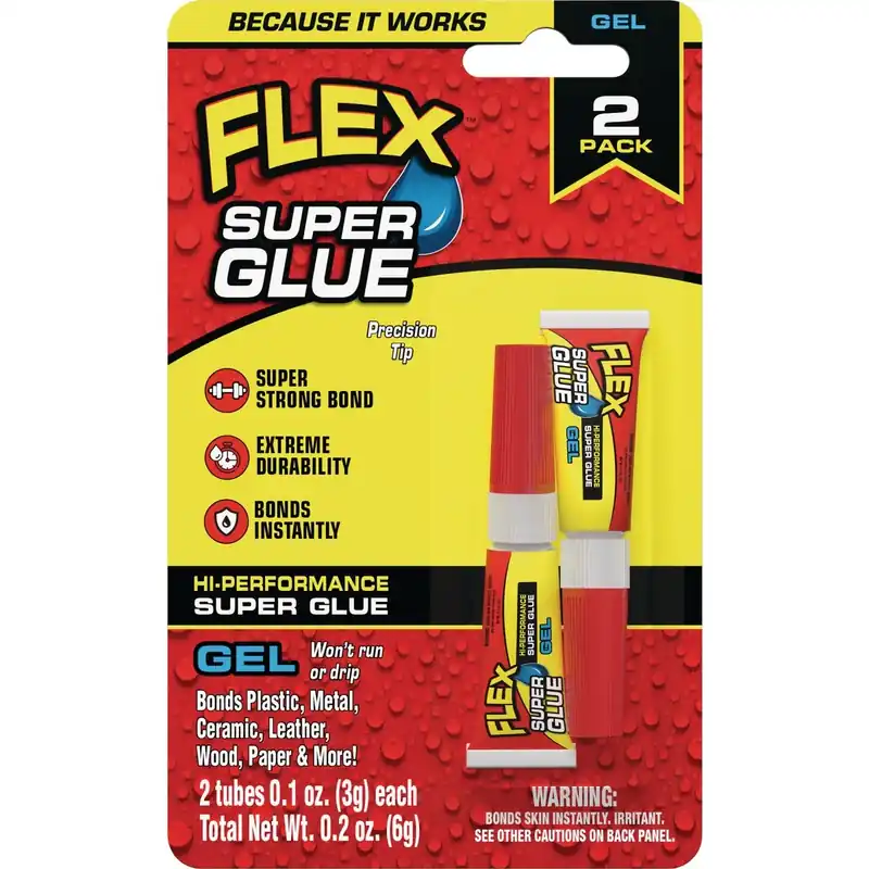 Flex Seal Family Of Products Flex Super Glue Gel High Strength Clear Super Glue 2 Pk
