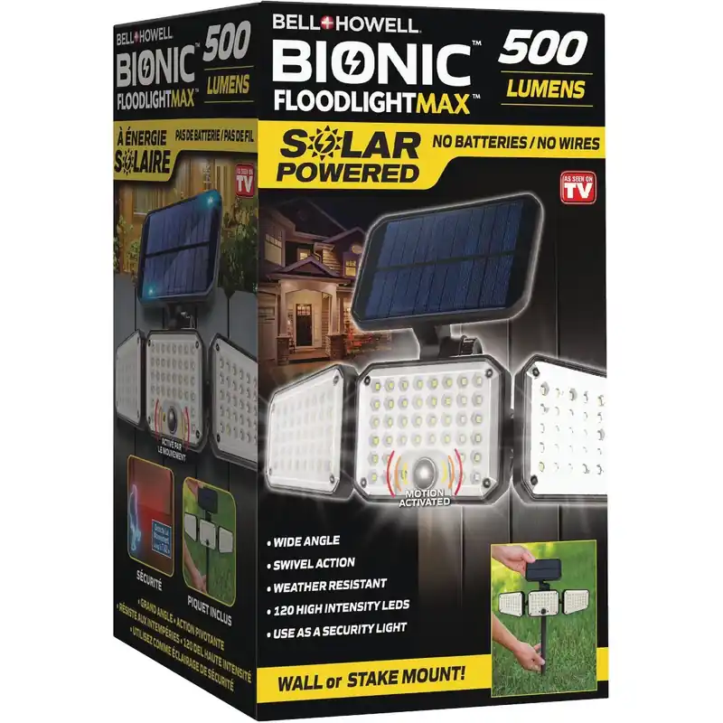 Bionic Floodlight Max 500 Lumen Solar Powered Motion Activated Led Light