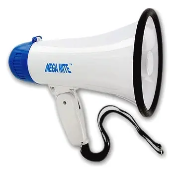 Jb3430 Large Mega Mite Megaphone - High Power Sound Amplifier