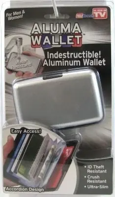 Aluma Wallet Silver - As Seen On Tv - Model 48956