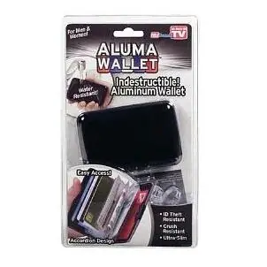 AS SEEN ON TV! Aluma Wallet , Black