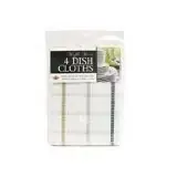 4 Piece Assorted Waffle Dish Cloths - Versatile Kitchen Cleaning Cloths