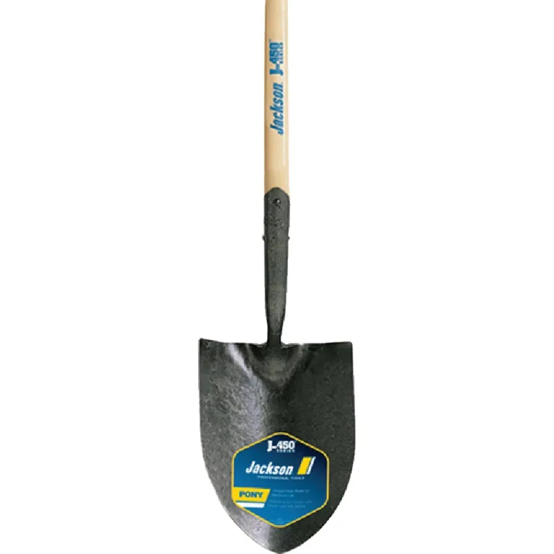 J-450 Series 47 In. Wood Handle Round Point Contractor Shovel
