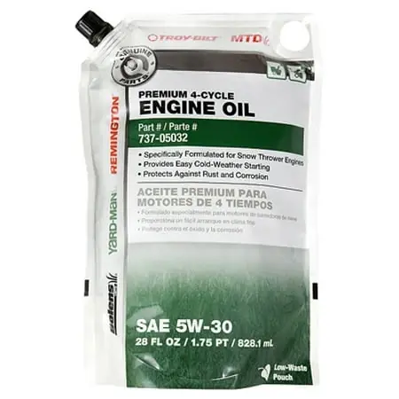 Troy-Bilt 4-Cycle Snow Thrower Engine Oil
