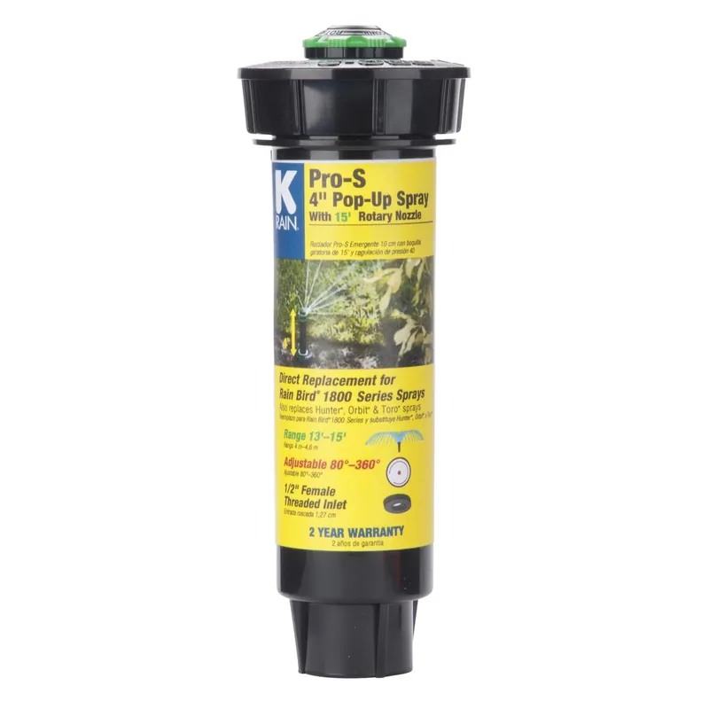 Pro S 4 In. Adjustable Pop-up Spray Head For Efficient Lawn Irrigation