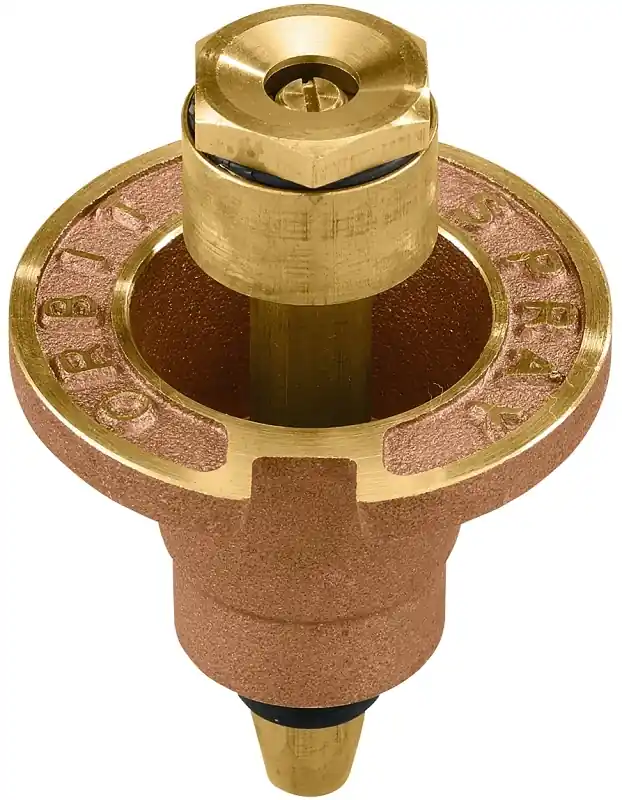Underground Sprinkler Pop-Up Head, Brass, Full-Circle