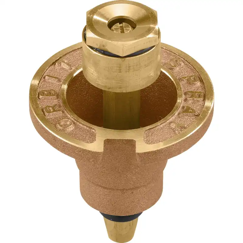 Underground Sprinkler Pop-Up Head, Brass, Half-Circle