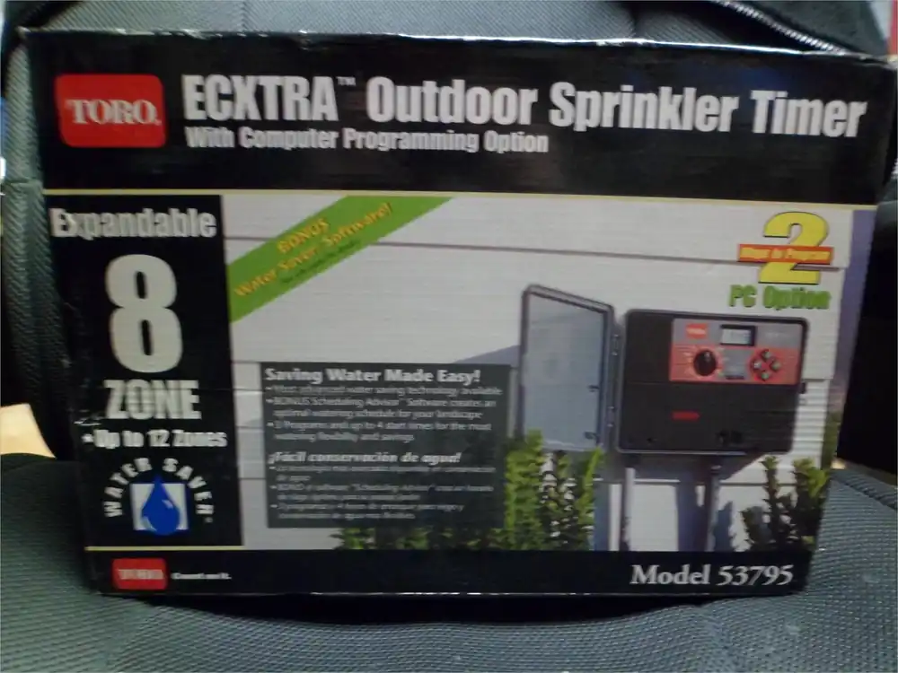 8 Zone Outdoor Sprinkler Timer With Programmable Settings For Efficient Watering