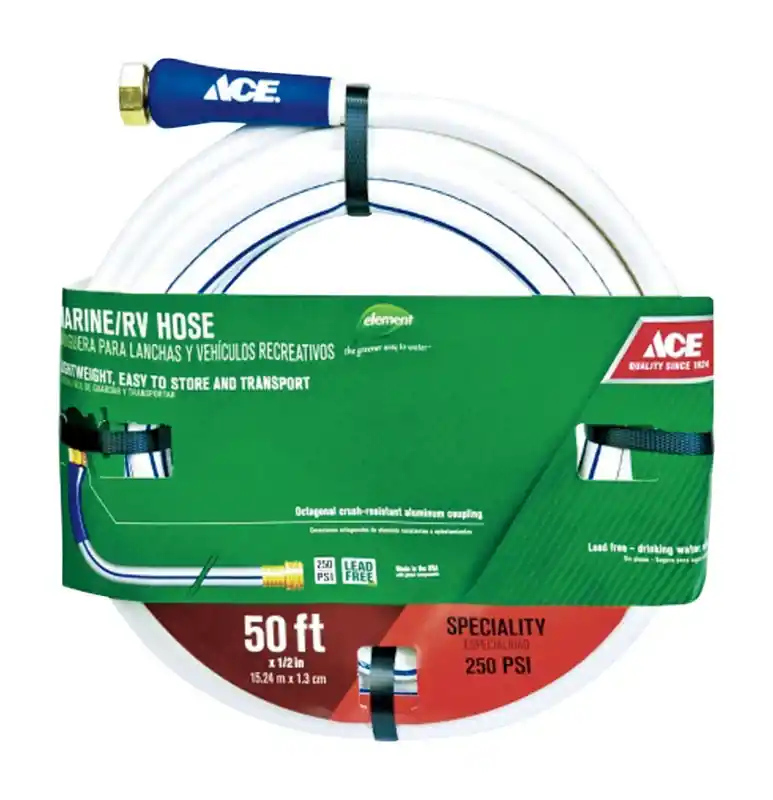 1/2 Inch Diameter Rv/marine White Hose - 50 Feet Long