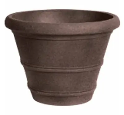 Rvn1606gb 16 Inch Veranda Brown Planter - Durable Polyethylene Design