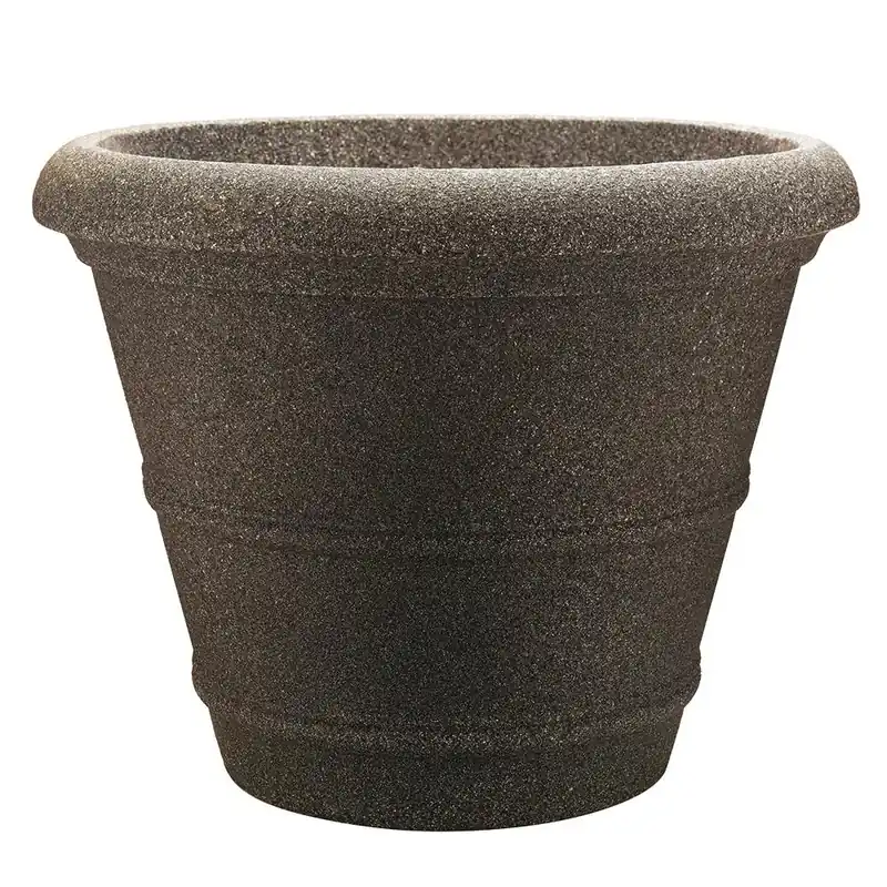 Veranda 20 Inch Diameter Monzonite Resin Planter By Southern Patio