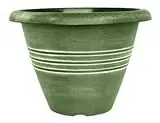 Foam Planter 13 Inch Round Plastic White For Indoor And Outdoor Use