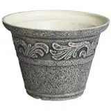 12 Inch Tumbled Scroll Stone Planter Model 12021201 001