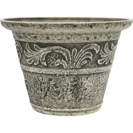 20 Inch Tumbled Scroll Stone Planter Model 12022003 001