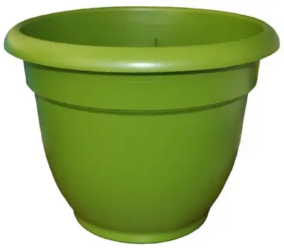 465100-1001 Ariana Flower Pot, 10 Inch, Peridot Color