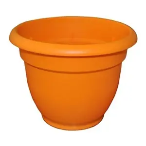 465082-1001 Ariana Flower Pot, 8-inch, Sun Orange Color