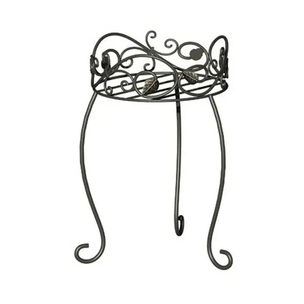 89171 16.5-inch Scroll/ivy Plant Stand For Indoor And Outdoor Use