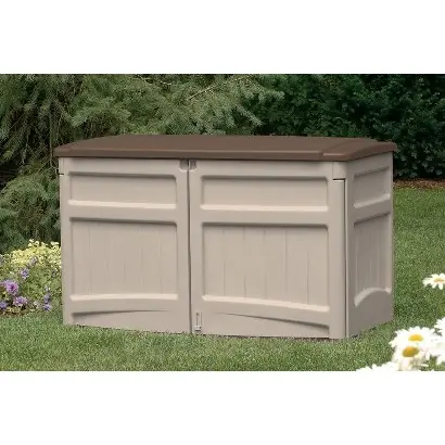 Suncast 23502107 Light Taupe With Mocha Accents 20 Cubic Foot Front