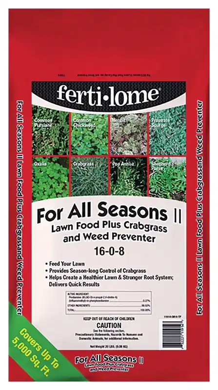 For All Seasons Ii 20 Lb. 16-0-8 Lawn Fertilizer With Crabgrass & Weed Preventer