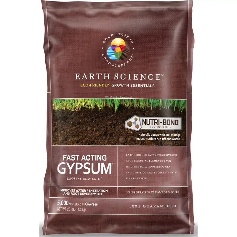 Fast-Acting Gypsum, 5,000 Sq. Ft. Coverage, 25 Lbs.