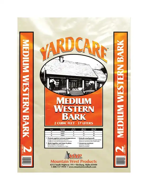 Yardcare Natural Medium Western Bark Mulch 2 Cubic Feet - Model 7509490