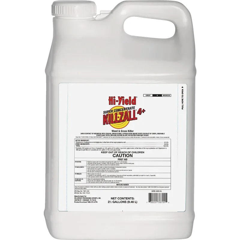 Killzall 4+ 2.5 Gallon Super Concentrate Non-selective Weed & Grass Killer