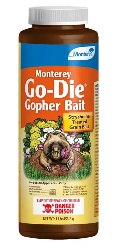 Monterey Go-Die Toxic Bait Granules For Gophers And Moles 1 Lb