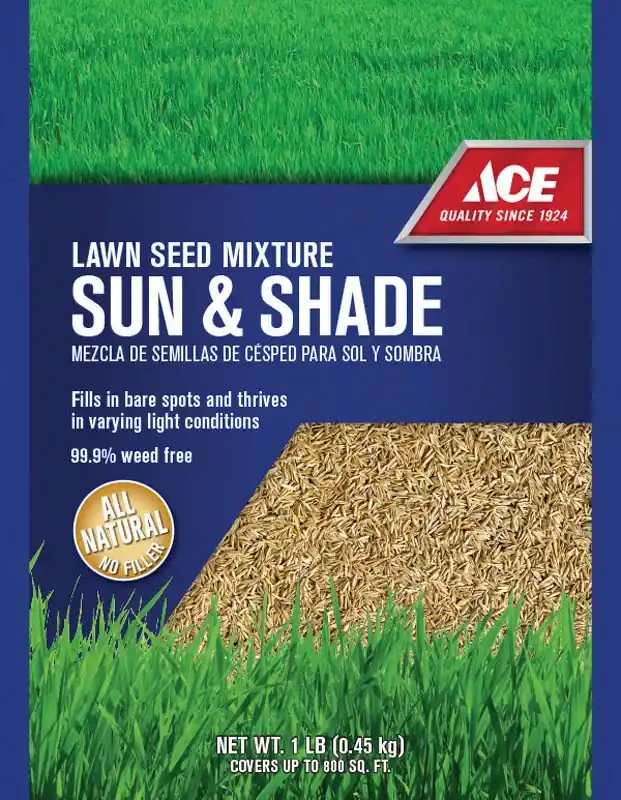 Green Turf Mixed Sun Or Shade Grass Seed 1 Lb - Ideal For Cool Season Areas