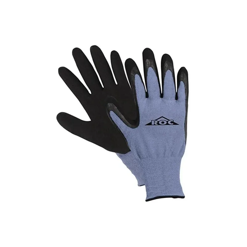 ROC55TL Latex Palm Womens Glove- Blue & Black- Large