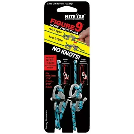Nite F9S03TP09 Small Figure 9 With Cord - Pack Of 2