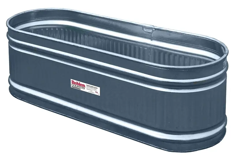 Galvanized Stock Tank, Zinc Coated, 2 X 2 X 6 Ft., 169 Gallons