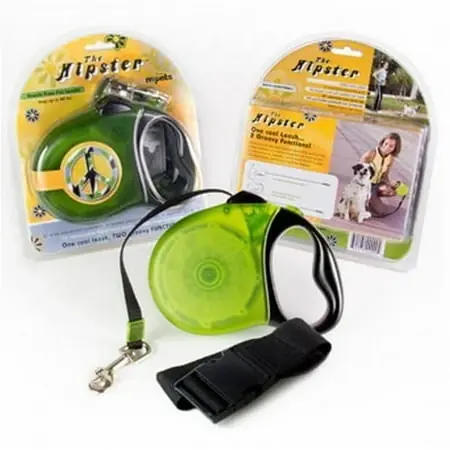 Hipster Dog Leash Retractable Hand Held Or Hands Free Hip Leash